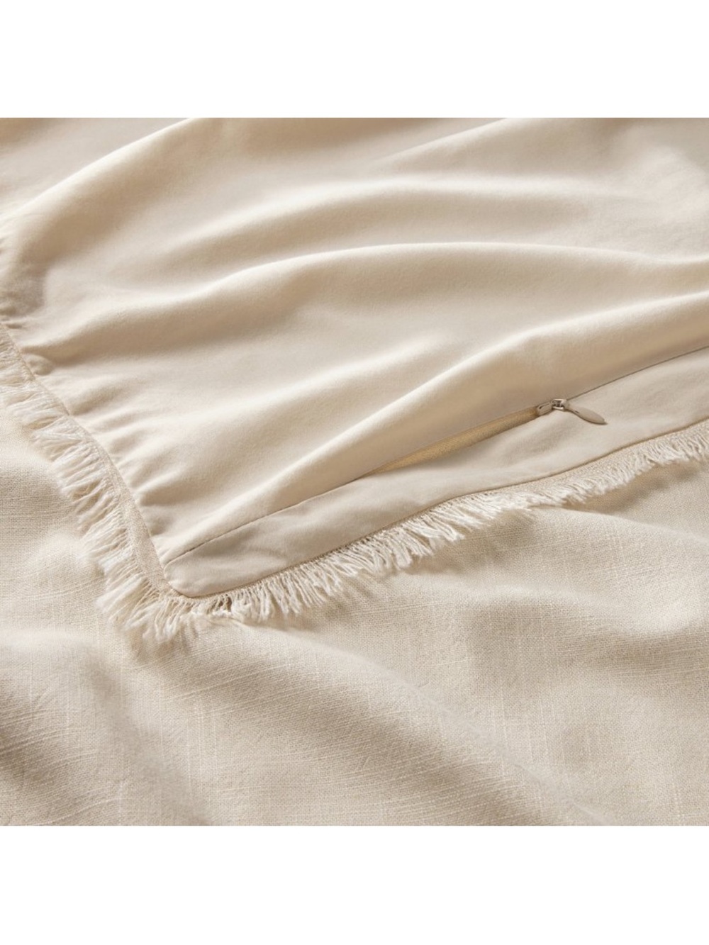 Casaluna F/Q Heavyweight Linen Blend Comforter Set in Natural - Picture 11 of 15